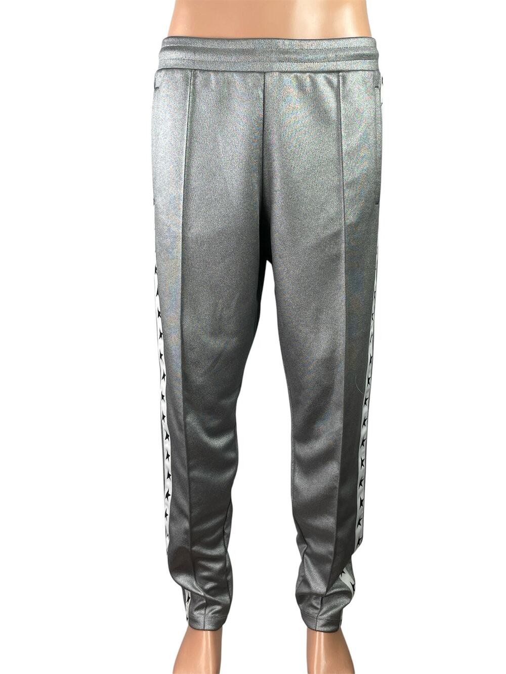 Star Golden Goose Men's Gray Mid Rise Pleated Lounge Jogger Sweat Pants Size XL